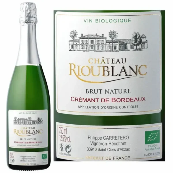 Crémant de Bordeaux 'Brut Nature' BIO